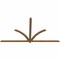 Ekena Millwork Redmond Timber Gable Bracket, Western Red Cedar, 108"W x 58"H x 1 1/2"D x 3 1/2"F, 13/12 Pitch GBW108X58X0204RED00SWR - alternate 4